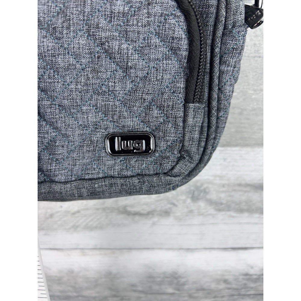 Lug Carousel Gray Crossbody Shoulder Bag Zip Closure - Picture 5 of 8